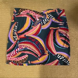 Anthro/Farm Rio stretchy mini skirt